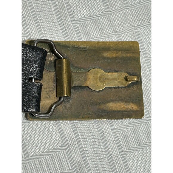 1979 Vtg. Harry Klitzner Masonic Masons Brass Shriners Belt Buckle 38 LEATHER - Picture 15 of 16